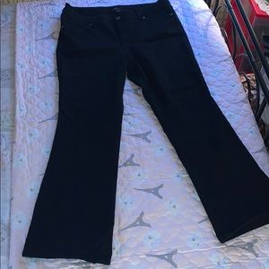 Roz & Ali Black Boot Cut Jean Size 18